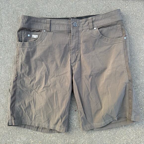 Kuhl Tan Renegade Stretch Duralux Performance Adventure Shorts Size 38 - Picture 1 of 8